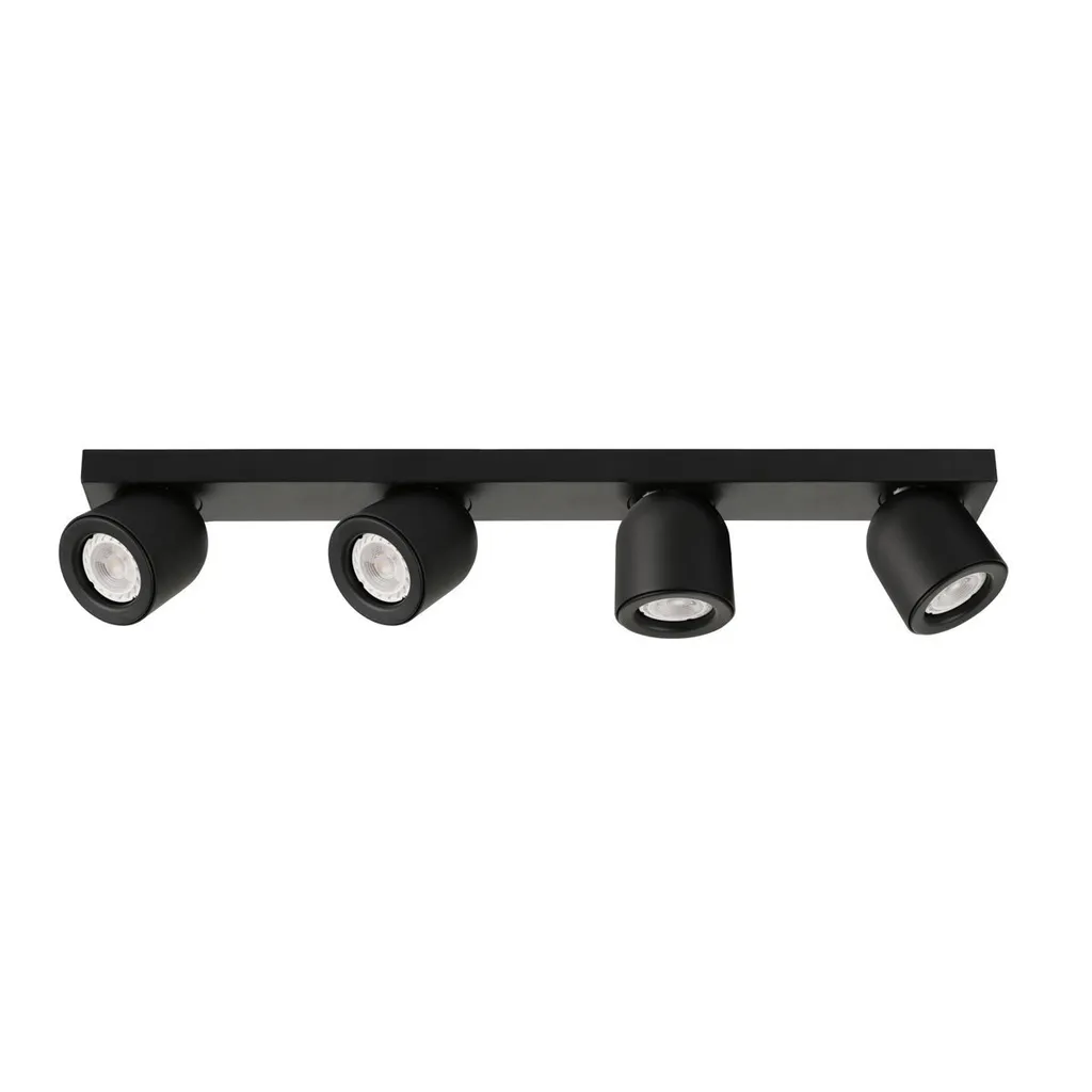 Plafonnier LED Noir Italux Nuora avec Éclairage Design et Épuré