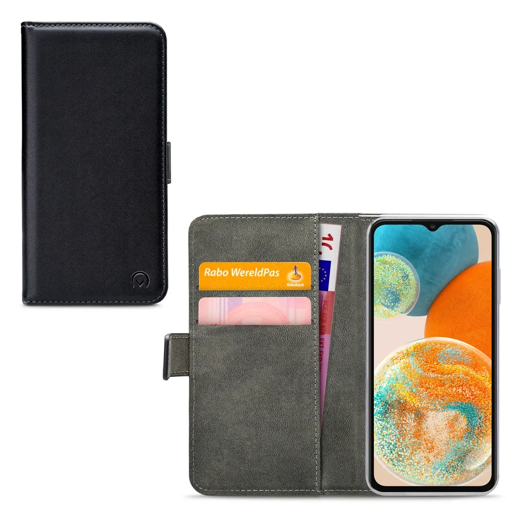 Mobilize Coque Samsung Galaxy A23 5G Etui Portefeuille en Similicuir Noir