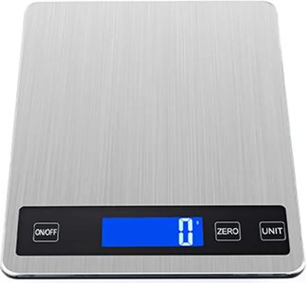 Bilancia Digitale INF 5kg/1g Metallo Bianco - Alta Precisione Cucina