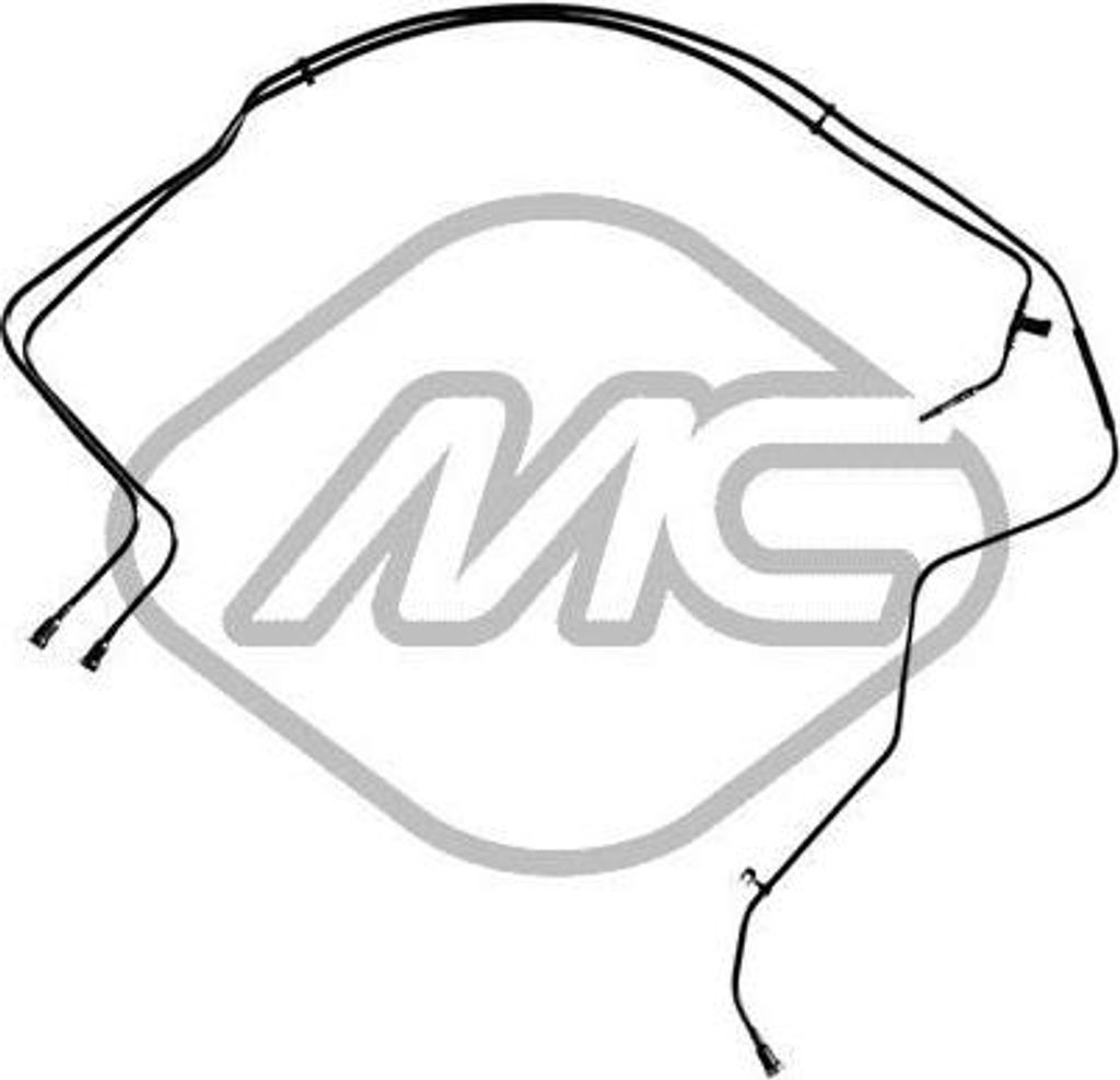Metalcaucho 92086 Kraftstoffleitung OE CC119B337BC kompatibel mit Transit