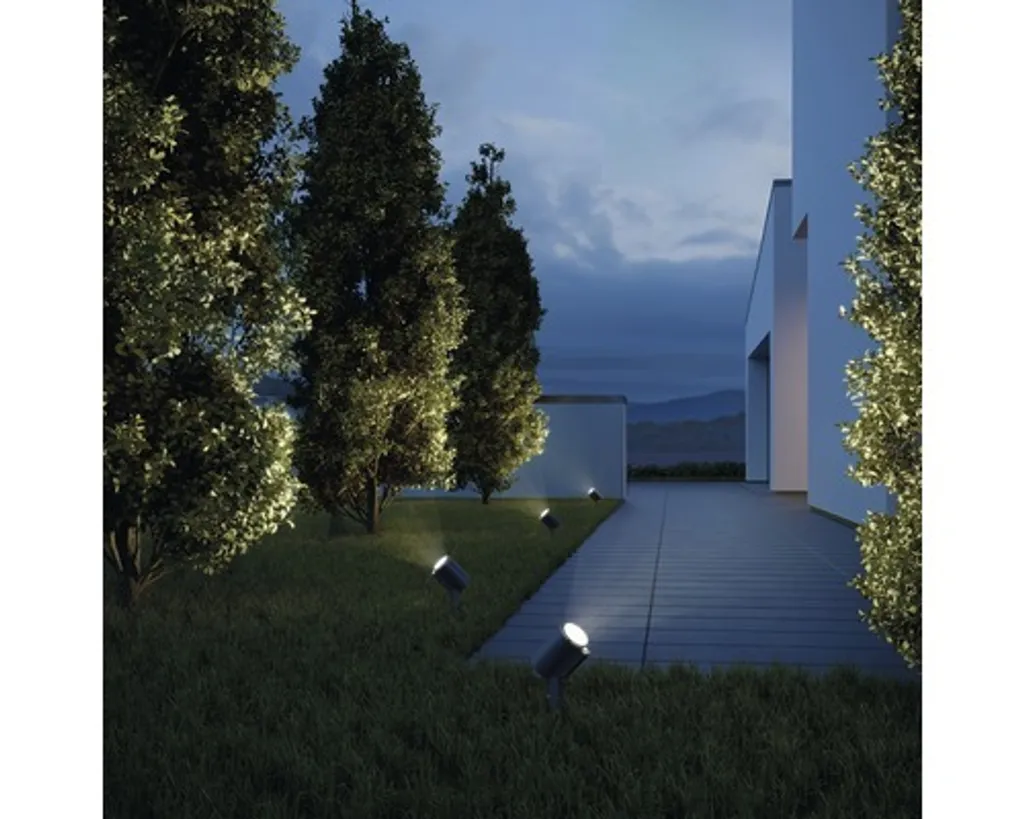 Projecteur extérieur Bluetooth Steinel Spot Garden Sensor Connect Noir LED