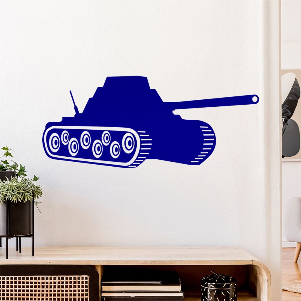 Panzer Krieg Panzerfahrer Wandtattoo Wandaufkleber Wall Sticker - Dekoration, Küche, Wohnzimmer, Schlafzimmer, Badezimmer