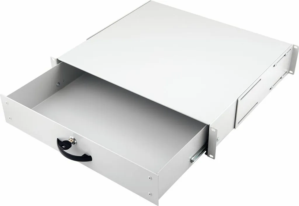 Equip 19 Pouces Tiroir de Rack 2U Verrouillable RAL7035 pour Serveur