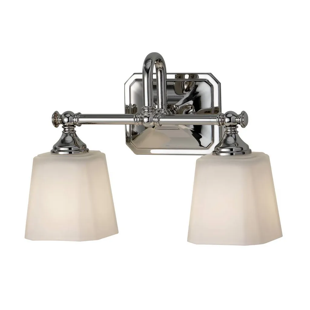 Luminaire mural salle de bains design Concord chrome et verre G9
