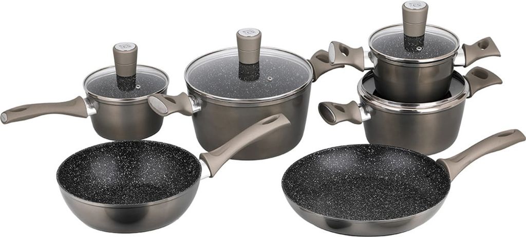Carl Schmidt Sohn Augsburg Topfset, Aluminium, 15-teilig, Produktbild 