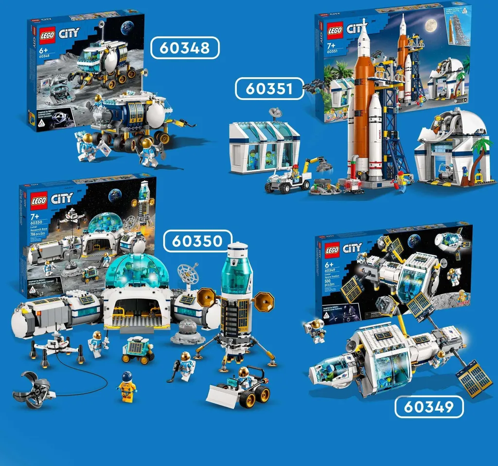 Jeu de construction centre spatial LEGO 60351 avec fusée et figurines - 35