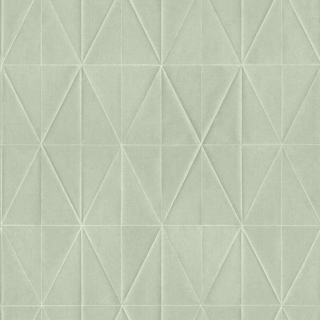 ESTAhome Tapete Origami-Muster Seladongrün 53 cm x 10.05 m