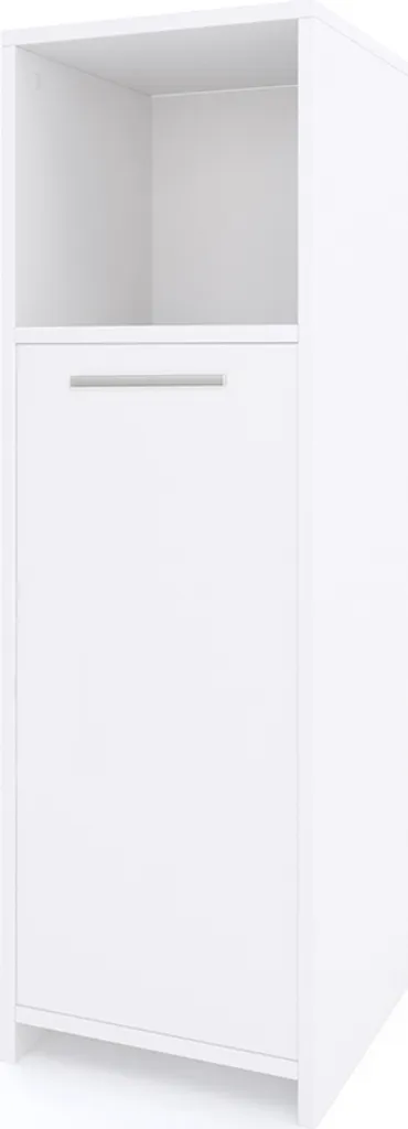 Rangement Salle de Bain Étroit Vicco Kiko Blanc 30x95cm Anti-Désordre