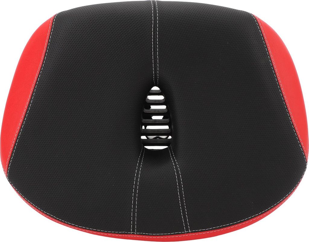 Nasenloser Fahrradsitz breiter Sattel Ersatz verdickte hohle atmungsaktiven Schock -Absorbing City Mountain Kissen für Männer Frauen rot