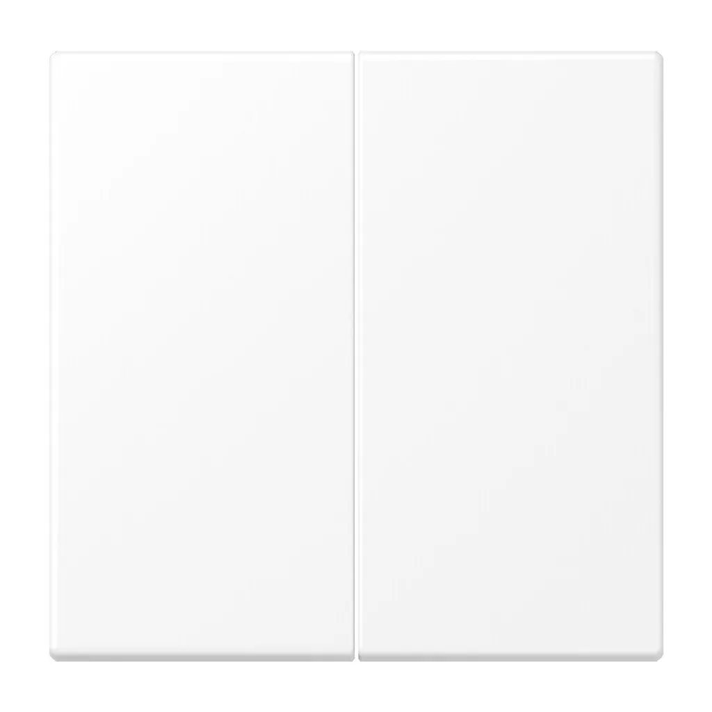 Enjoliveur de Commande Double Jung LS995WWM pour Interrupteur Blanc Mat