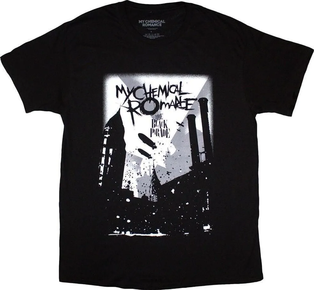 T-shirt My Chemical Romance noir coupe ajustée pour fan de musique MCR