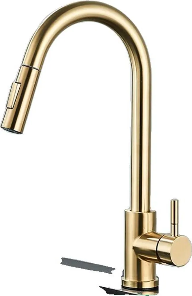 Rubinetto Cucina Oro Spazzolato Girevole | Sicuro e Anti-Schizzo