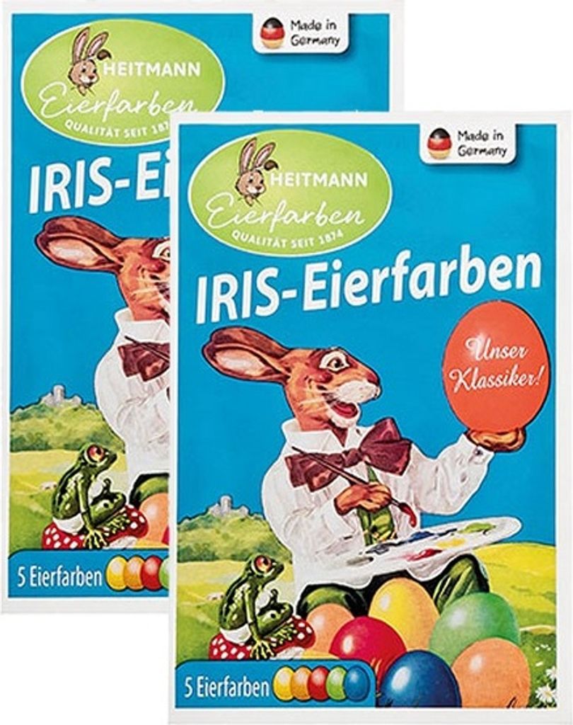 Heitmann Iris-Eierfarben Tabletten, 5 strahlende Farben Produktbild 
