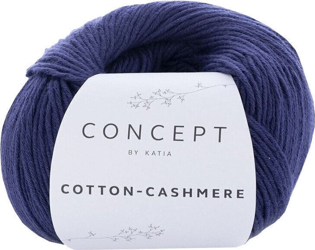 Katia Bawełna Cashmere 62 Dark Blue Przędza dziewiarska Zdjęcie produktu 
