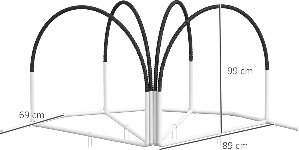 PawHut Hunde Agility Set, 4er-Set Hundetraining mit Produktbild 