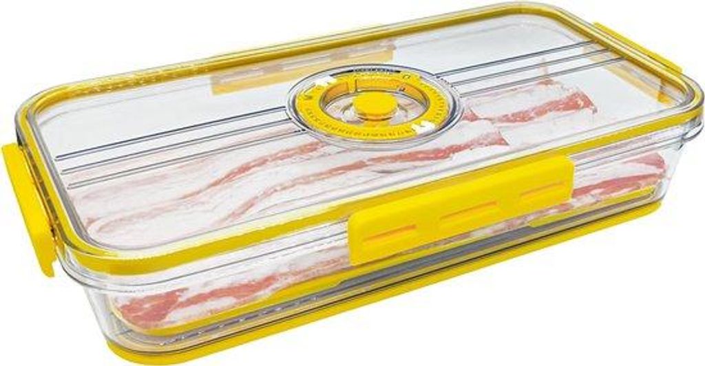 Verzegelde vleeswarenbox met deksel, hoogwaardige opslagcontainer, geschikt voor kaas, vleeswaren, koekjes en maaltijdbereiding, dubbel gebruik voo...