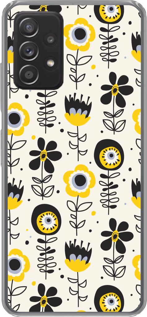 MuchoWow Handyhülle Schutzhülle Hülle für Telefoonhoesje Samsung galaxy a73 Mädchen - Blumen - Muster - Mädchen - Kinder - Kinder Silikon S...