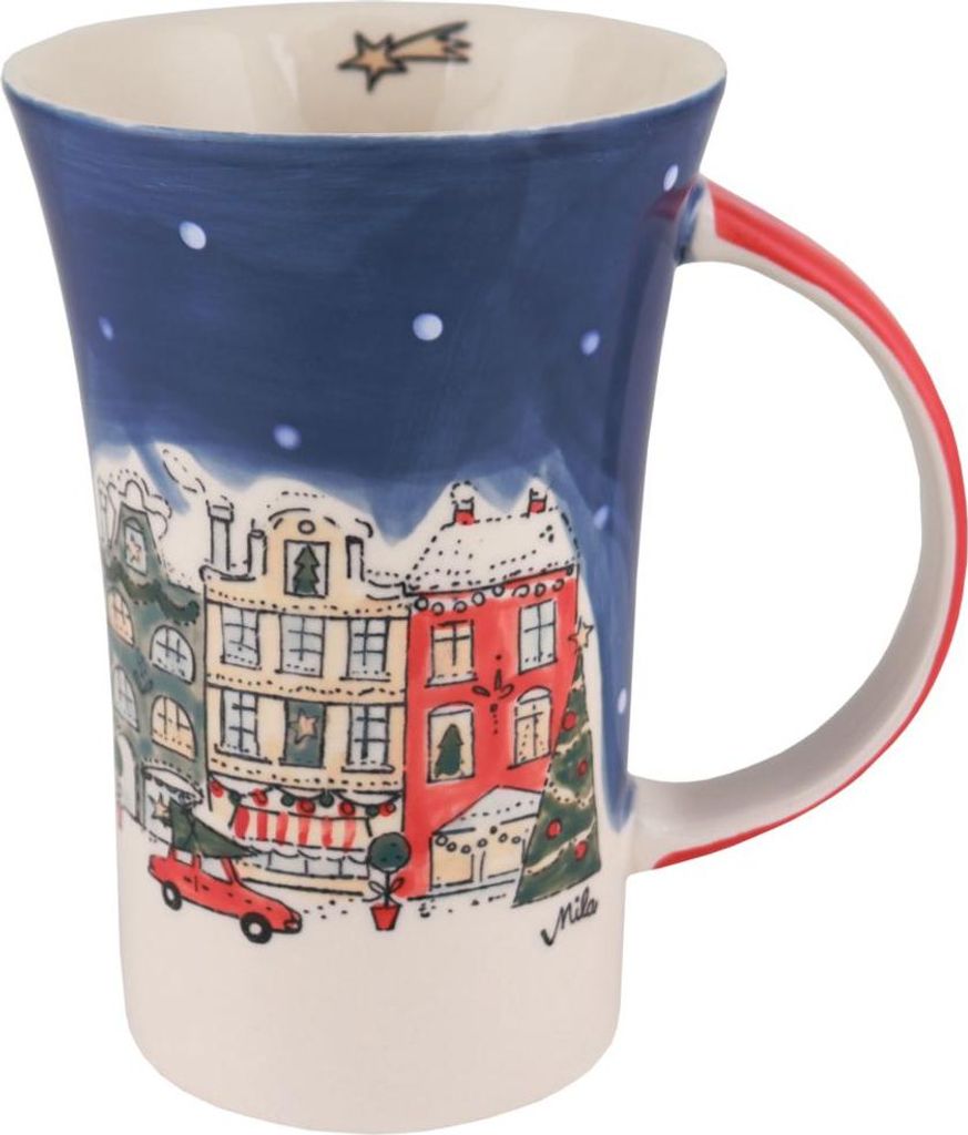 Mila Keramik-Becher Coffee-Pot Christmas Shopping | ca. 500 ml
