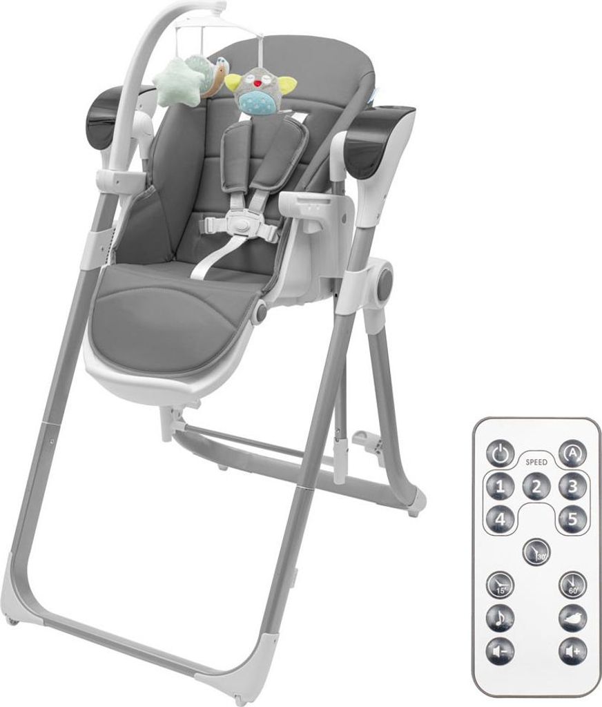 Silla de alimentación - Silla mecedora eléctrica 2 en 1 con Imagen del producto 