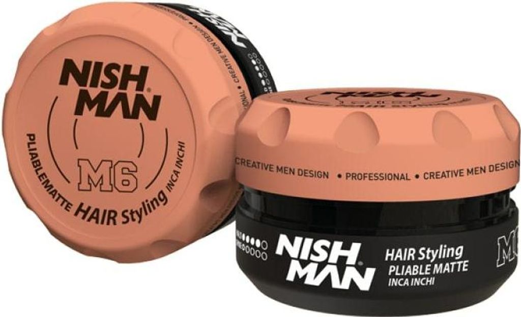 Nishman - M6 Matte Finish Wax - Hair Pomade 100ml Produktbild 