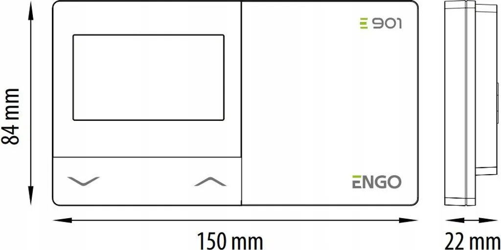 ENGO E901 Régulateur de température programmable blanc haute précision