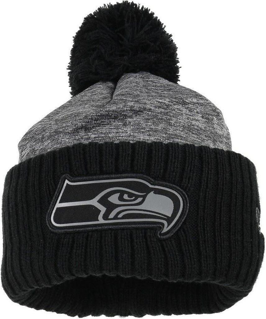 Seattle Seahawks Grey Collection Pom Beanie Grau One-Size Produktbild 