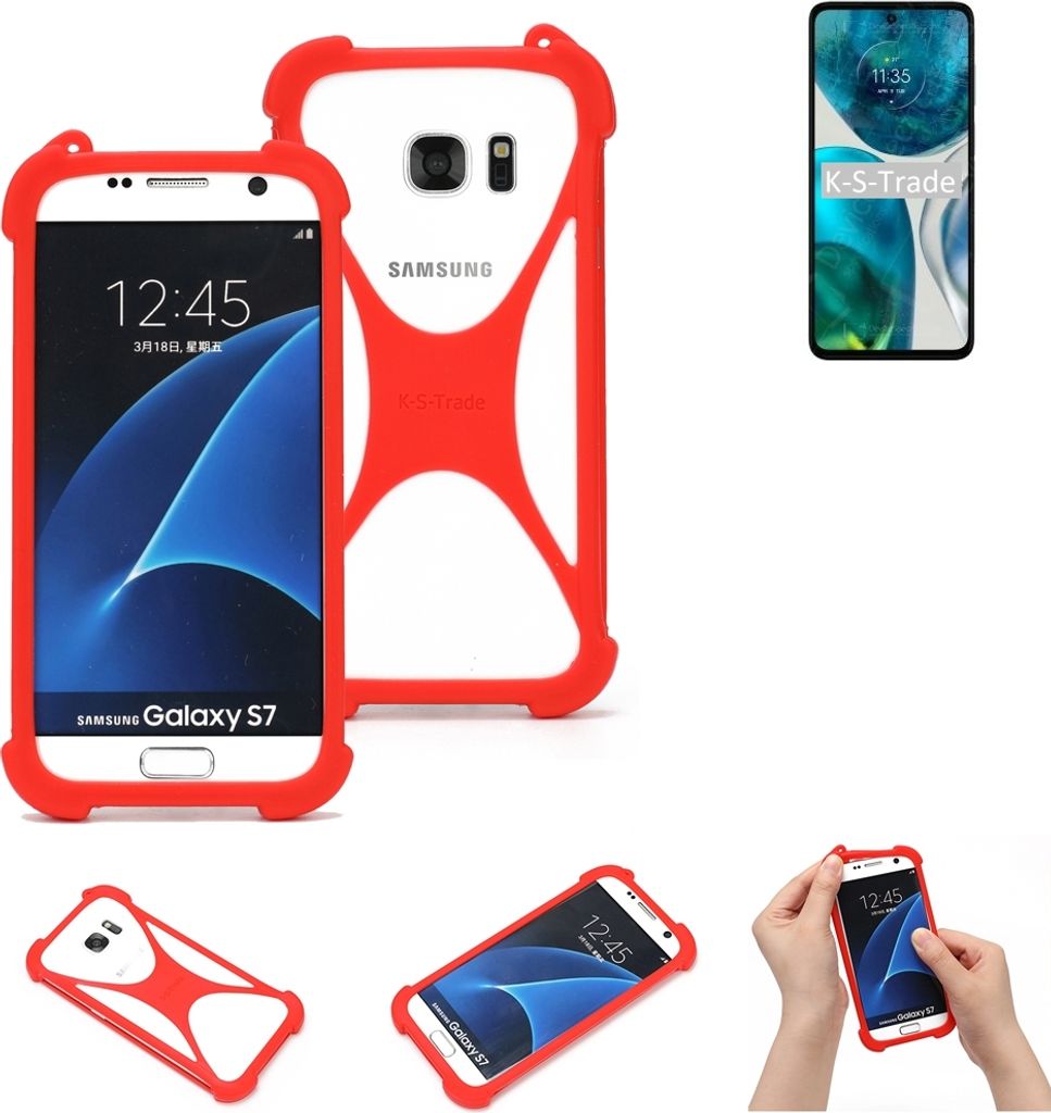 K-S-Trade Handy-Hülle kompatibel mit Motorola Moto G52 Schutz-Hülle Bumper Silikon Schutz Hülle Cover Case Silikoncase Silikonbumper TPU Softcase