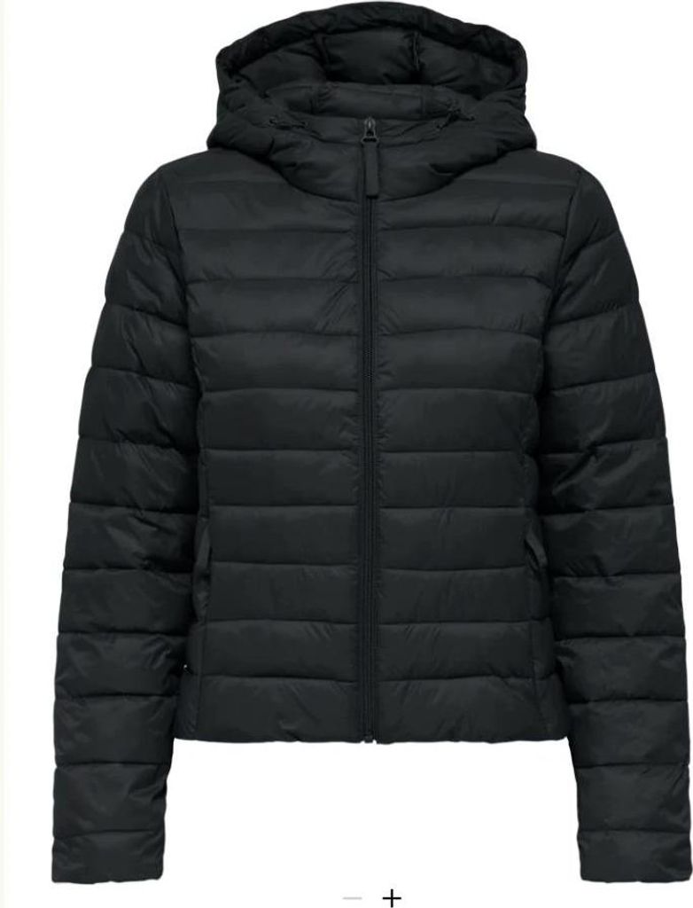 ONLY ONLTAHIA LW QUILTED HOOD JKT NOOS O Black M
