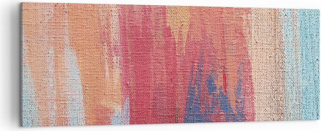 Bild auf Leinwand - Leinwandbild - Einteilig - Die Farben Farben Abstraktion - 140x50cm - Wand Bild - Wanddeko - Wandbilder - Leinwanddruck - Bilde...