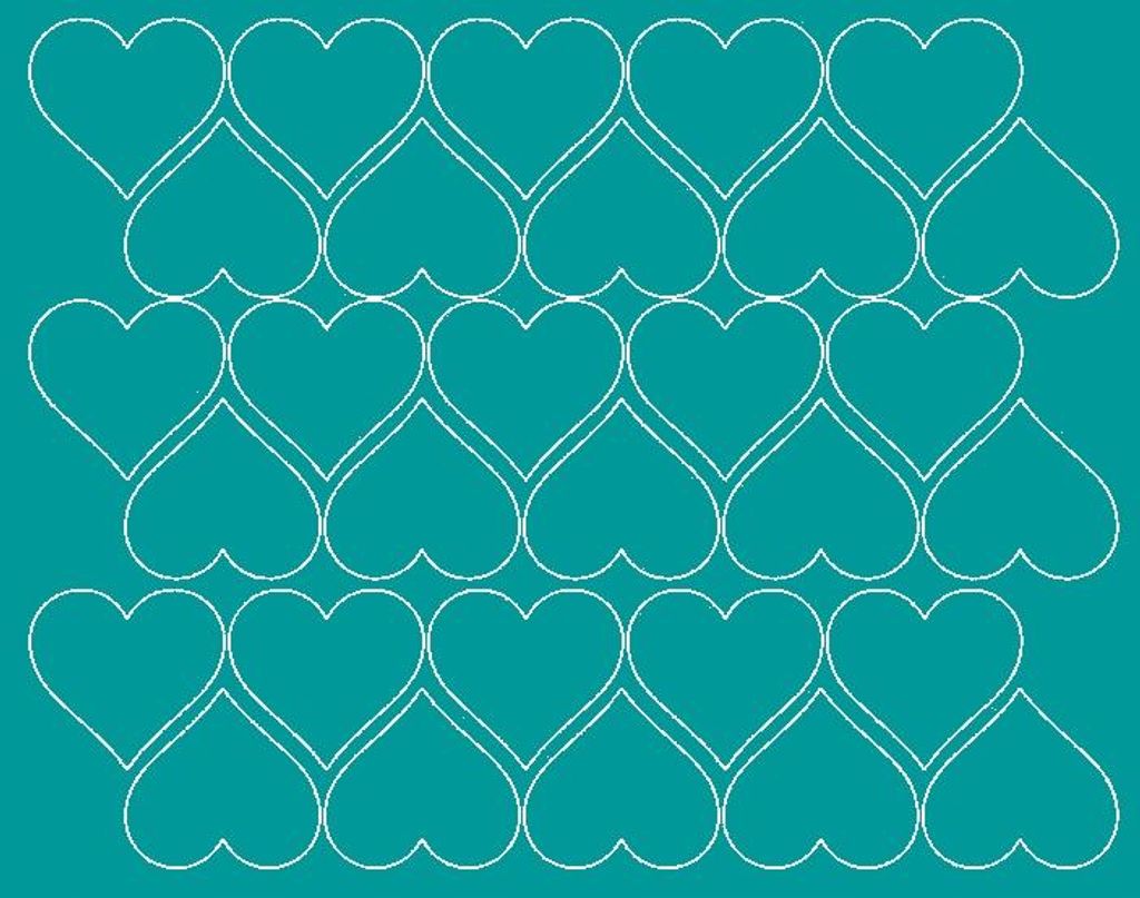 Valentinstag-Herzaufkleber, 4 cm, 30 Stück, türkis, matt