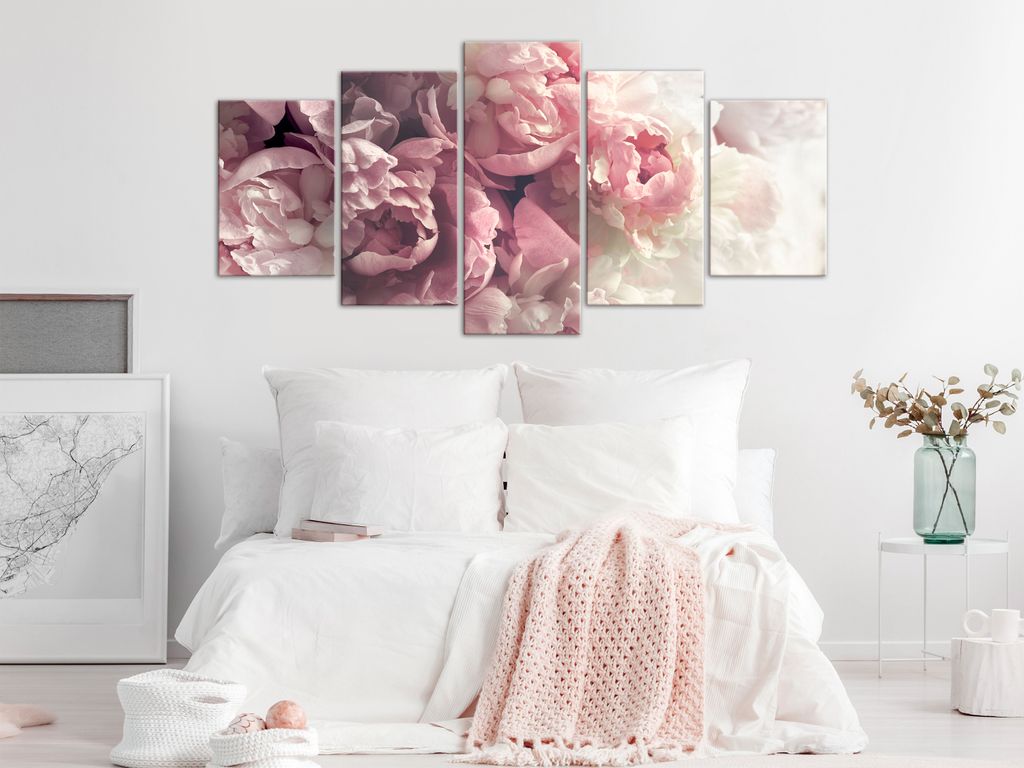 BLUMEN PÄONIEN Acrylglasbild Modern Wandbild Glasbilder Bilder b-C-0631-k-m