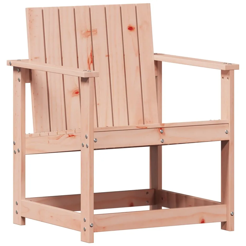 Fauteuil de jardin en douglas massif, siège extérieur 62x56x77cm