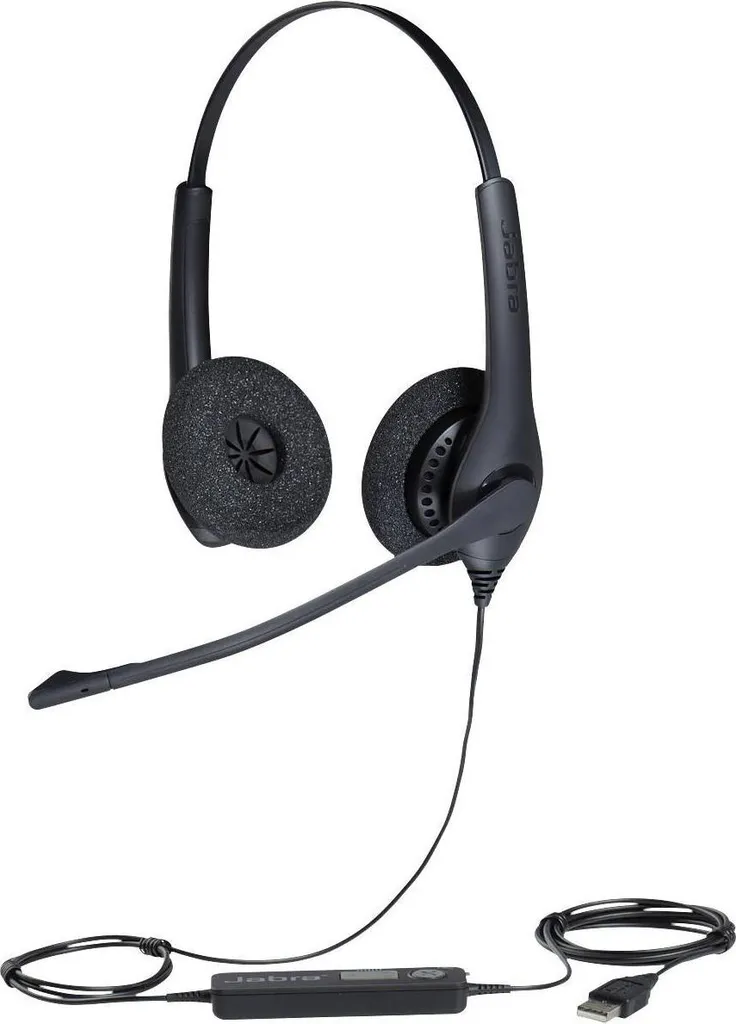 Jabra Biz 1500 Duo USB Casque Filaire Antibruit pour PC