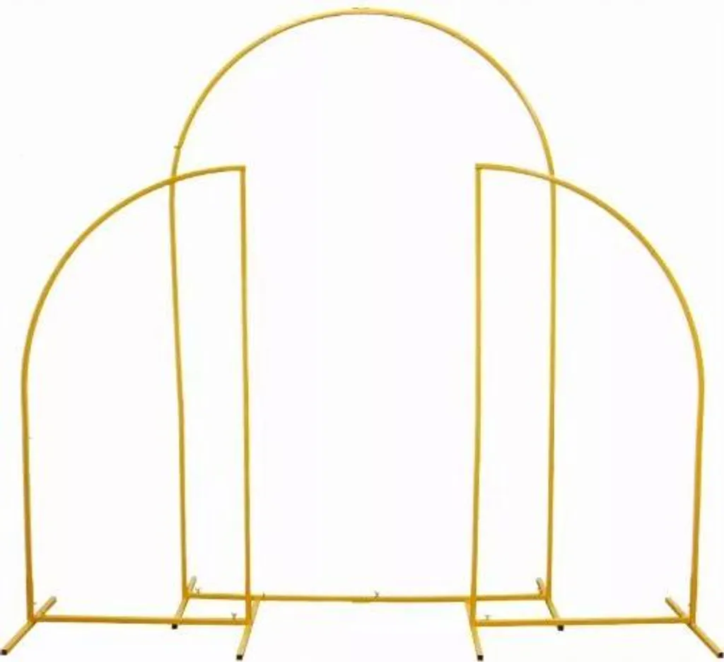 Support Décoration Stable Stand Frame Arch Gold Lot de 3 Arches Or - 4
