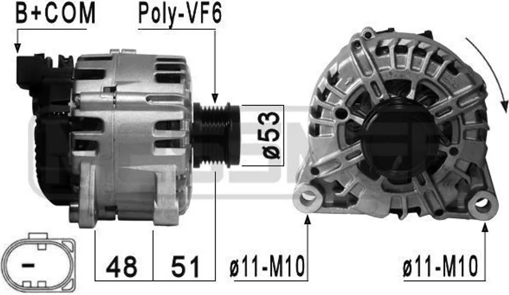 Alternateur ERA pour panne de charge Ford S-Max Galaxy OE 1711969