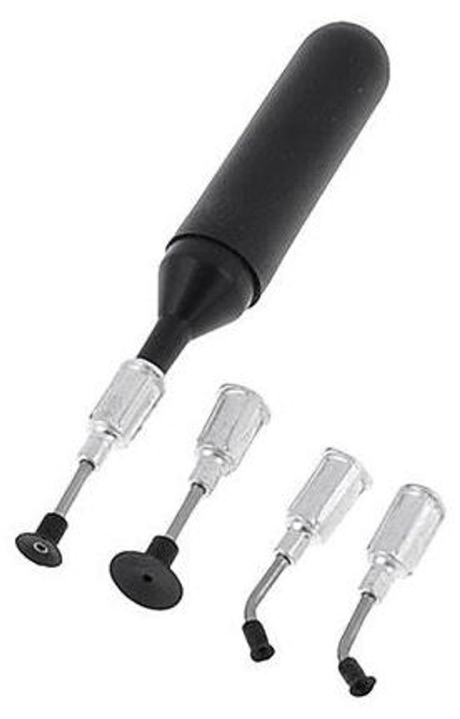 HANDI-VAC Vakuum-Pinzetten-Set - 4 Aufsätze, antistatisch