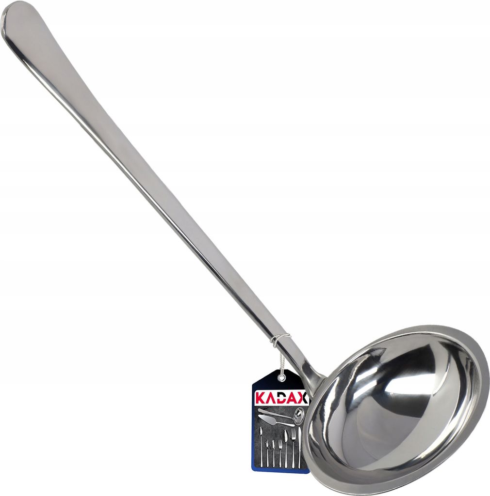 KADAX Suppenkelle "Meylan", Kochkelle mit bequemem Griff, 25,4cm, Silber
