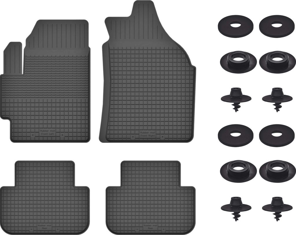 Gummimatten Mit Stoppern Für: Mazda Premacy Iii (2010-) Schwarz Set