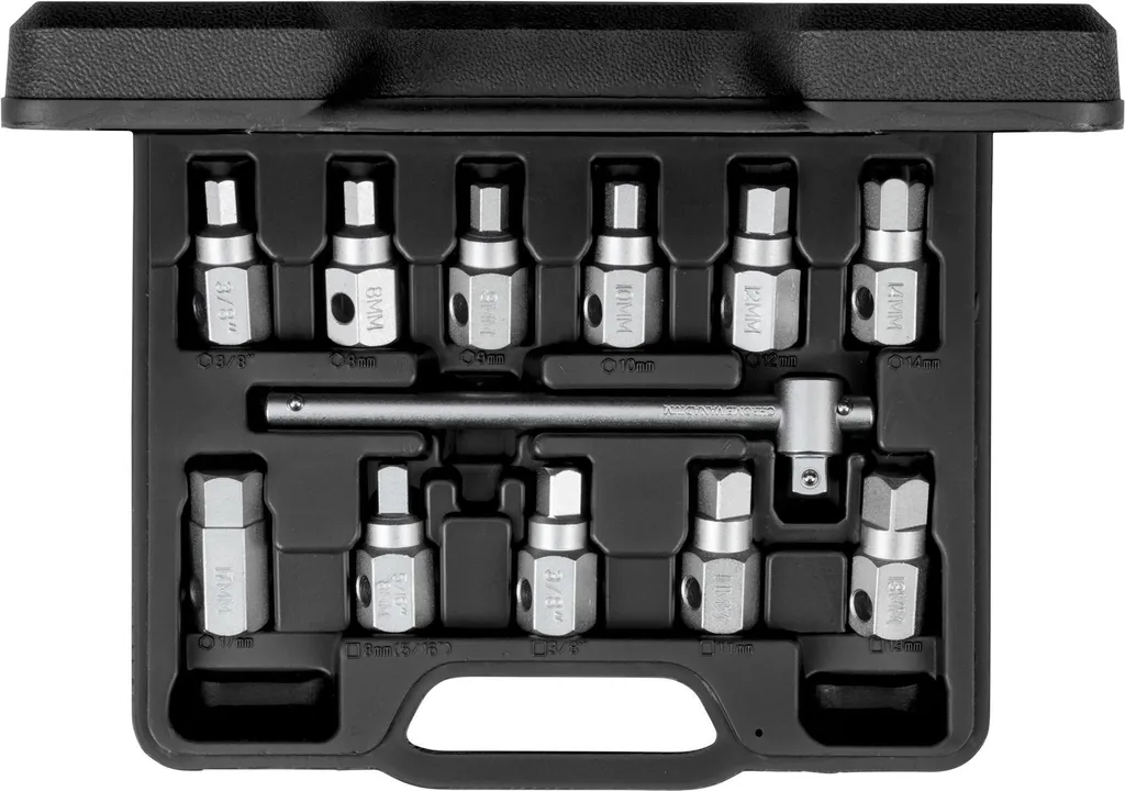 Coffret de clés de vidange d'huile moteur 12 pièces 3/8" GEDORE red