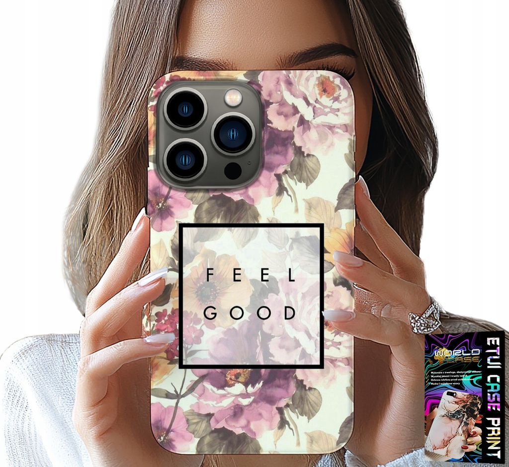 Etui Für Iphone 16 Pro - Blumenmuster, Damenmode + Glas