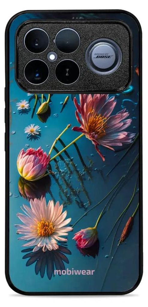 Handyhülle für Xiaomi POCO F8 Ultra, Mobiwear Glossy Case, Blau-Blumig