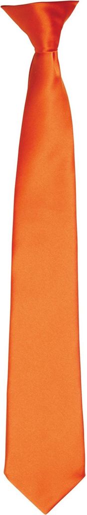 Premier Herren Satin-Krawatte zum Anklipsen RW4407 (Einheitsgröße) (Terracotta)