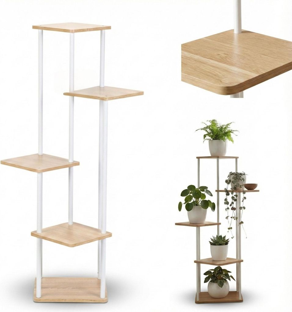 Vysoký stojan na 5 květin RIMOZA, 30 x 30 x 106 cm Obrázek produktu 