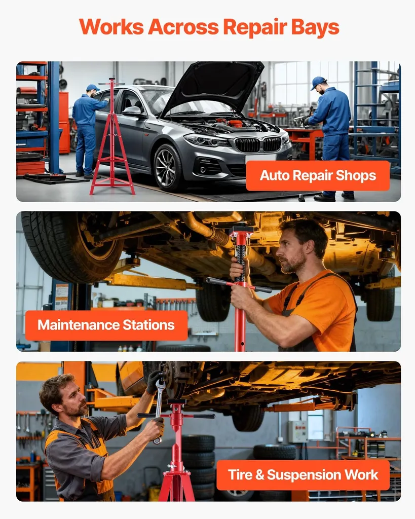 Trépied de levage 2t réglable 120-215cm en acier carbone pour auto