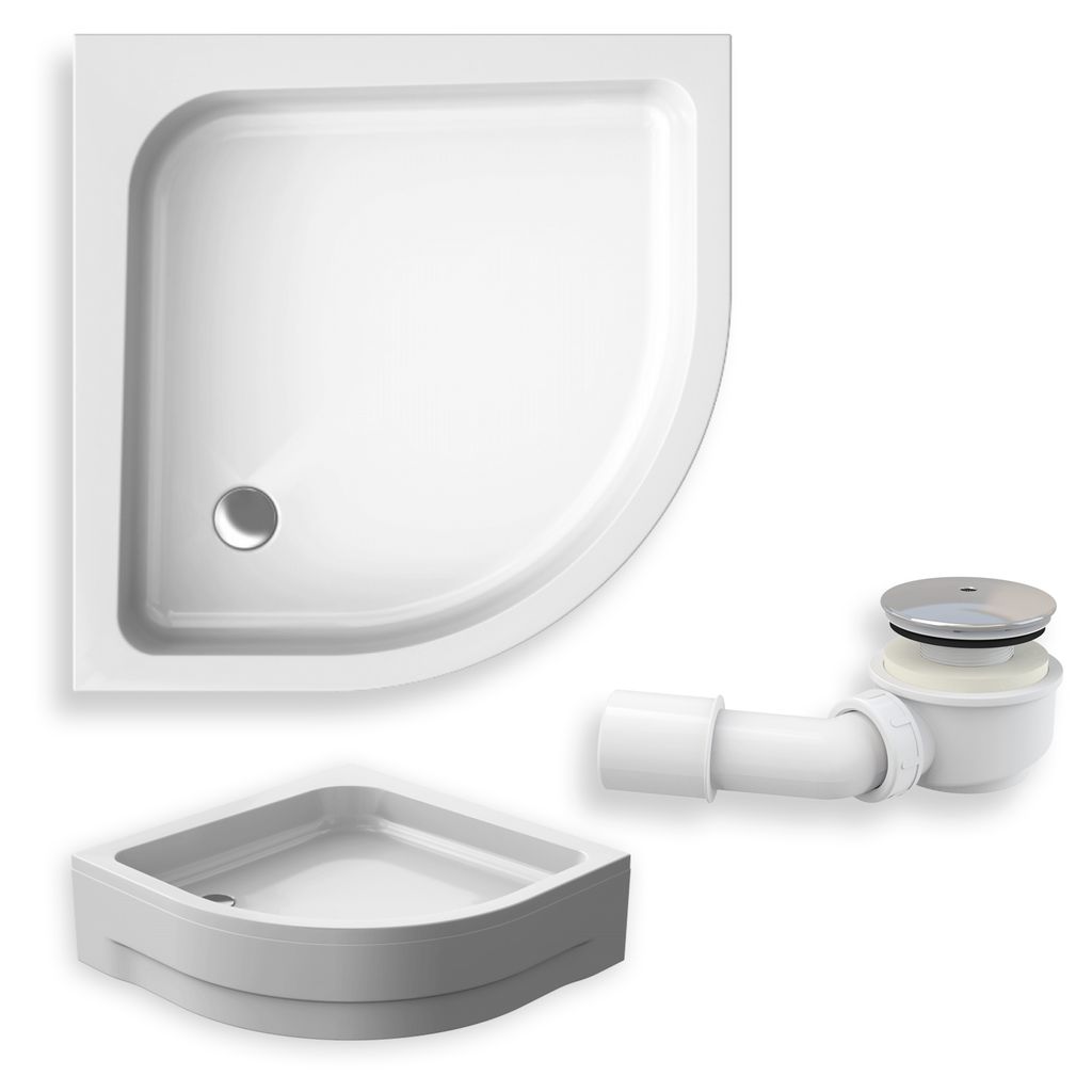 Brodzik Prysznicowy Półokrągły 90x90x26,5 z Obudową Zdjęcie produktu 