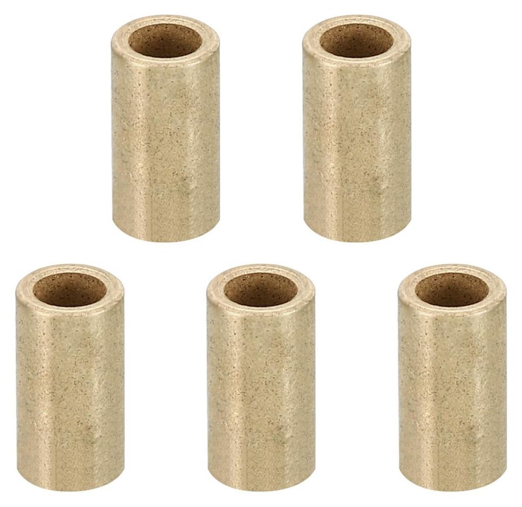 Messing-Abstandshalter, 5 Stück, rund, 4 mm Innendurchmesser x 6 mm Außendurchmesser x 12 mm Länge, ungeschraubte Ringe für 5/32-Zoll- oder M4-...
