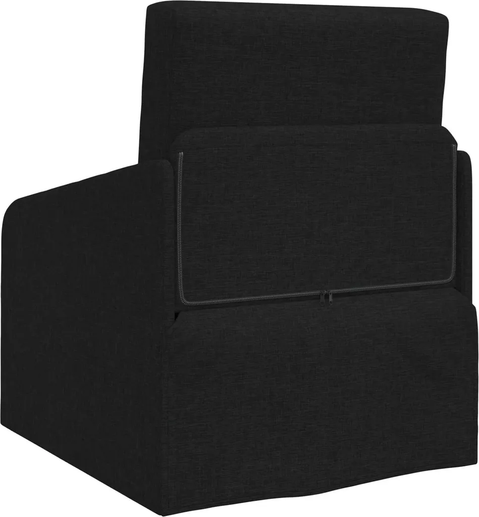 Petit canapé-lit pliant vidaXL noir : la solution gain de place en tissu