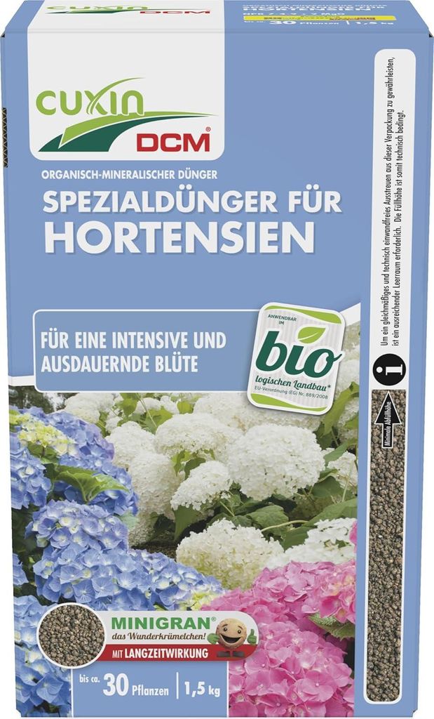 Cuxin DCM Spezialdünger für Hortensien 1.5kg Produktbild 