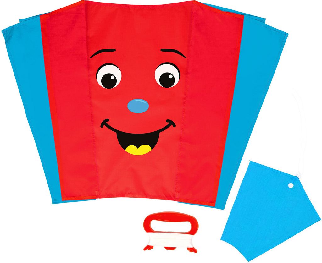 Wolkenstürmer Kinderdrachen Sled Smile (rot), Produktbild 
