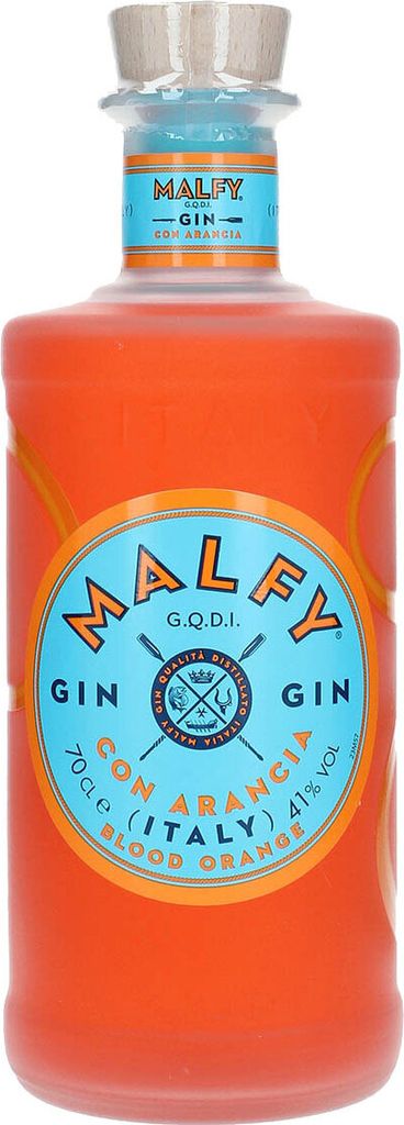 Malfy Gin Con Arancia, italienischer Gin mit Blutorange, Alkohol, Schnaps, Flasche, 41%, 700 ml, 70851000